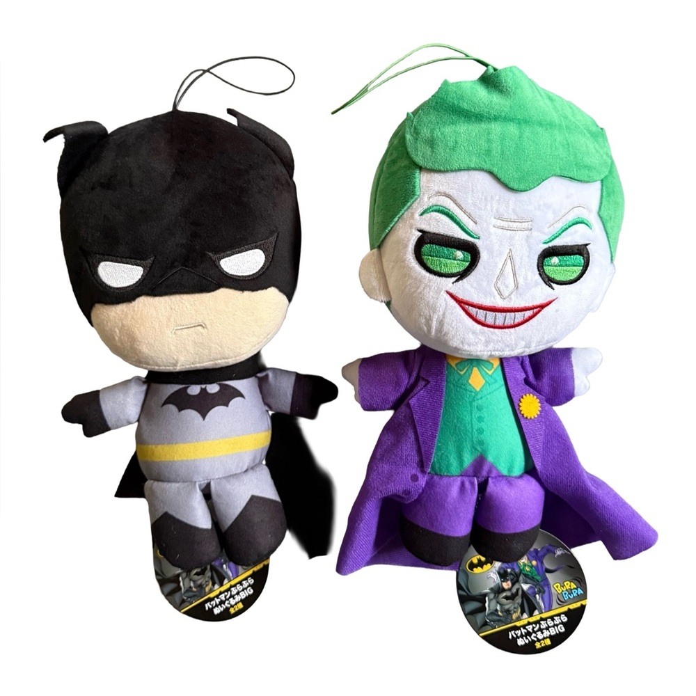 DC Batman and Joker Plush Duo - Black and Green